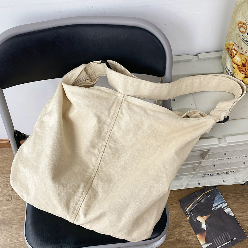 Versatile Shoulder Tote Bag Student Literary