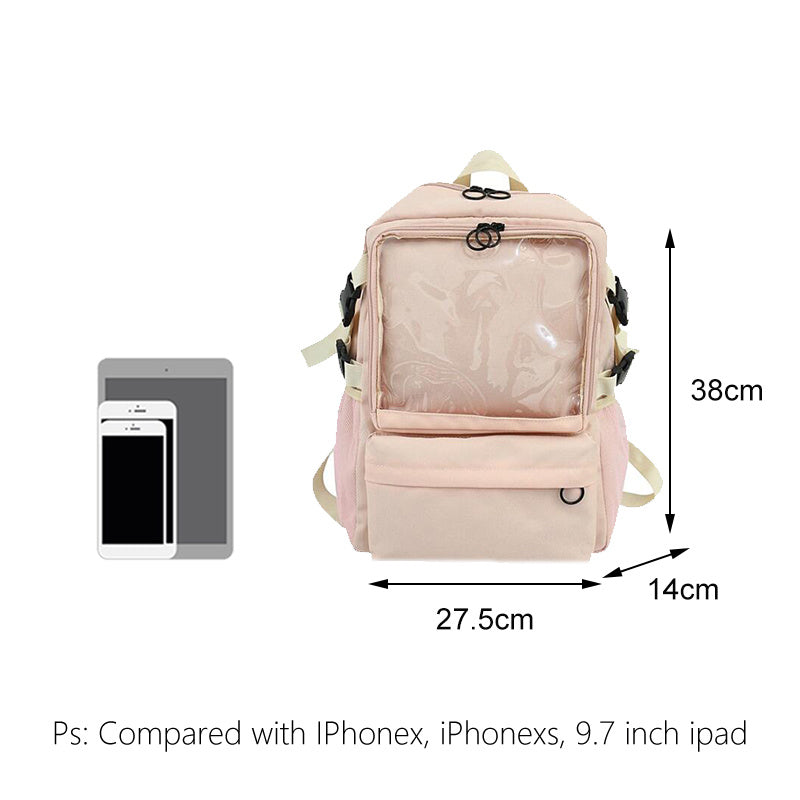 school backpack female student canvas bag Japanese style