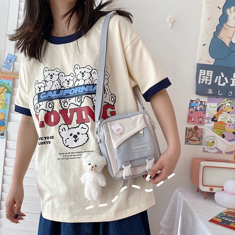 cute Nylon One Shoulder Messenger Bag