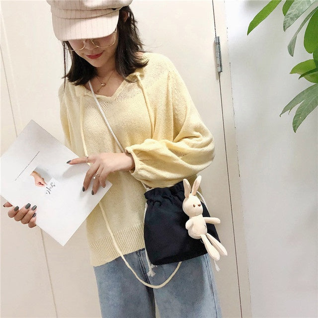 Japanese girl rabbit messenger bag women
