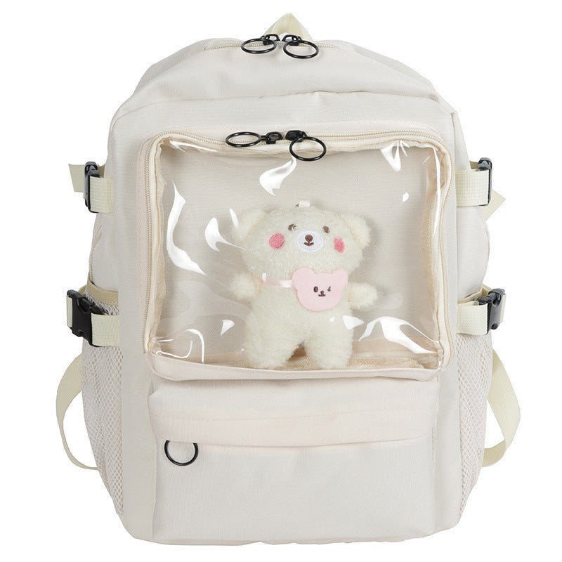 school backpack female student canvas bag Japanese style