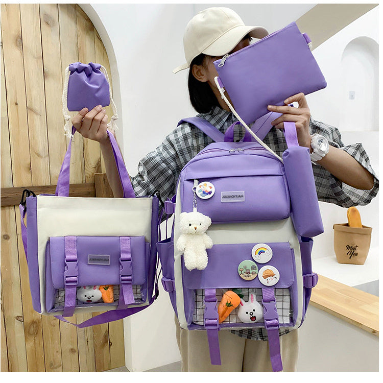 Student Backpack Campus Harajuku Fashion