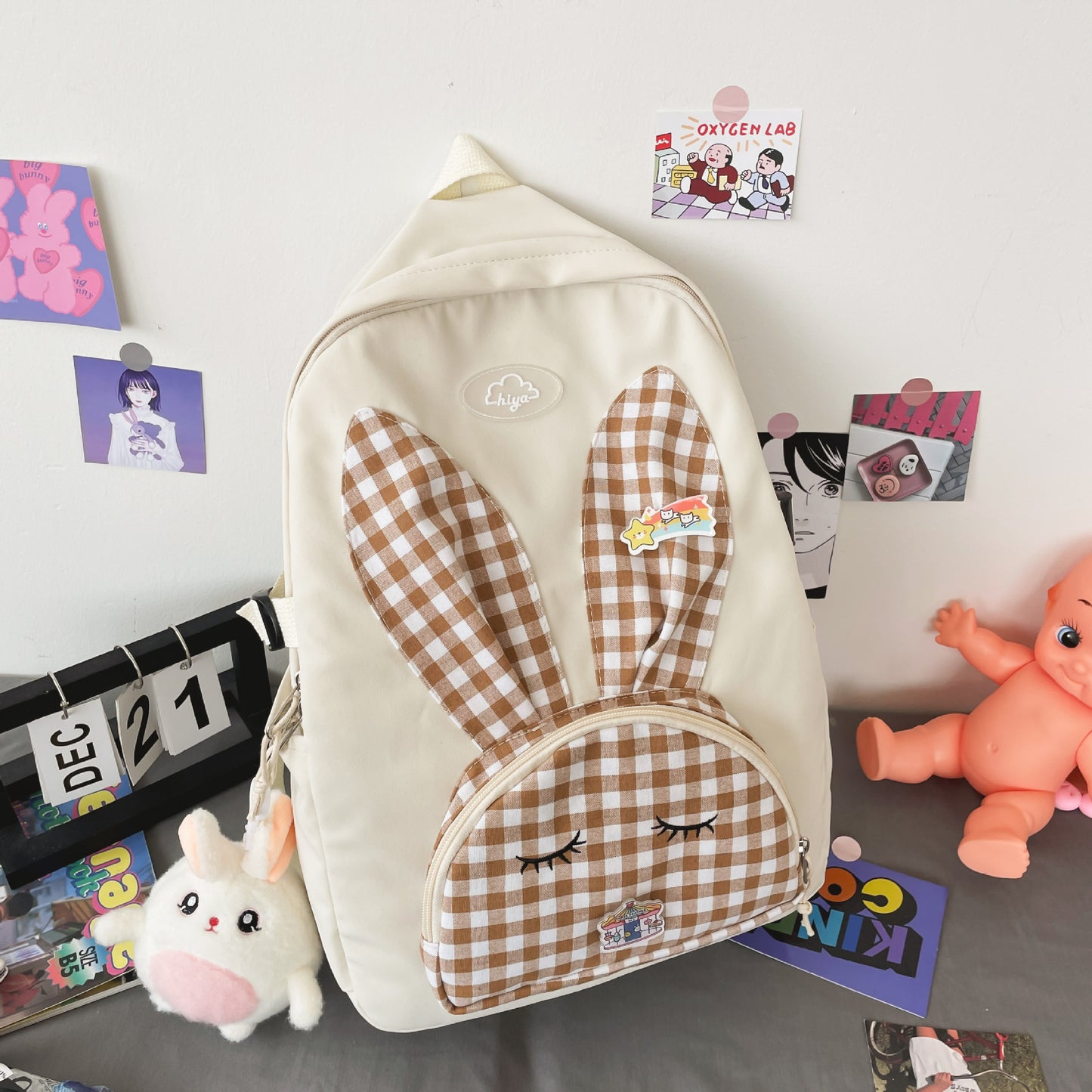 Cute Japanese Cartoon Rabbit Large-capacity Student School Bag Backpack
