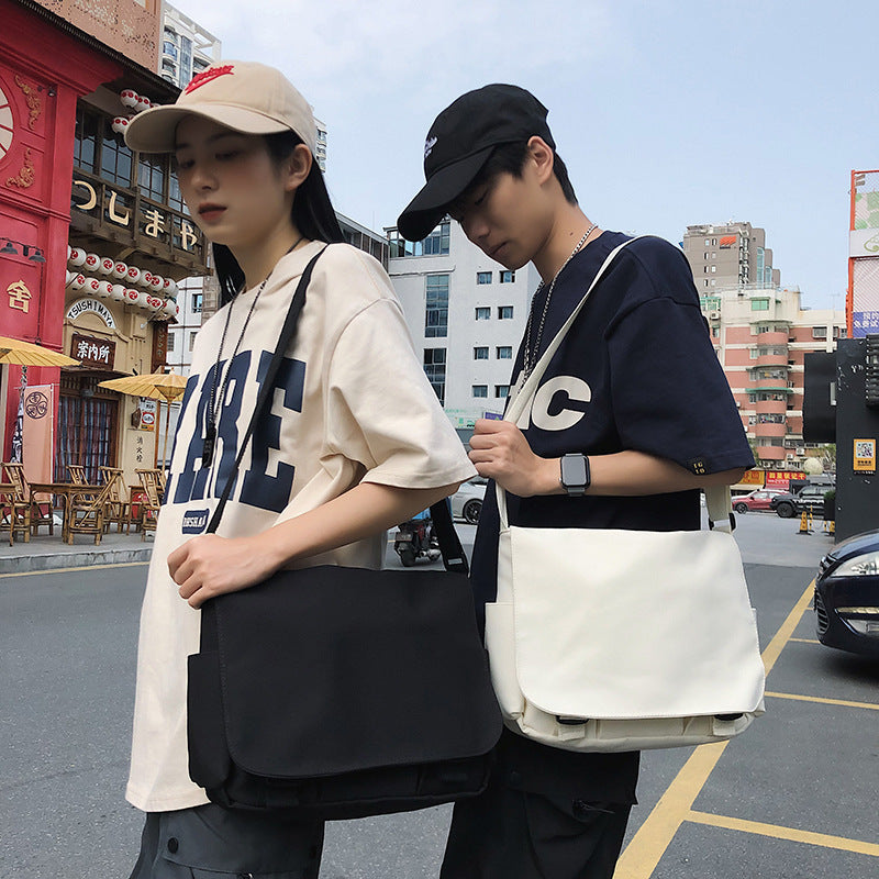 Solid Color Large-capacity Crossbody Bag Women Japanese style
