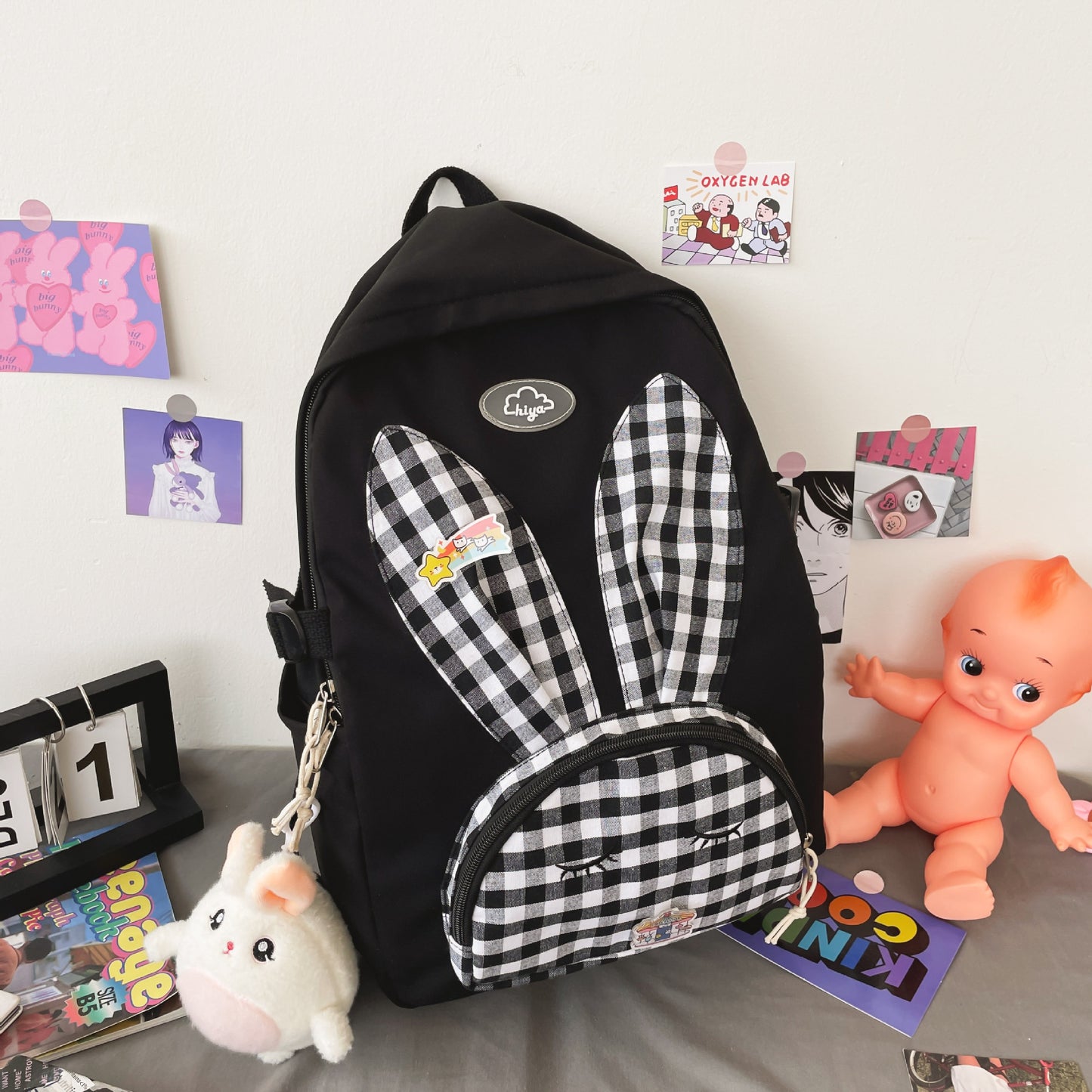 Cute Japanese Cartoon Rabbit Large-capacity Student School Bag Backpack