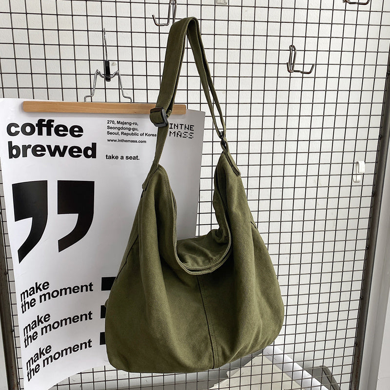 Versatile Shoulder Tote Bag Student Literary