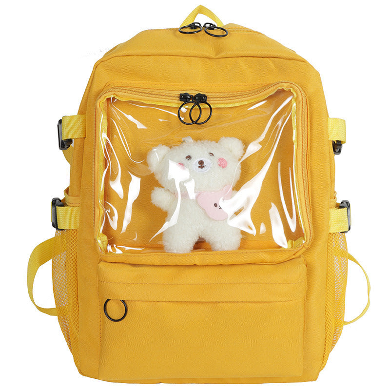 school backpack female student canvas bag Japanese style