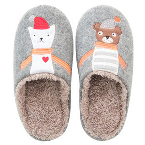 Couple autumn and winter Japanese cotton slippers