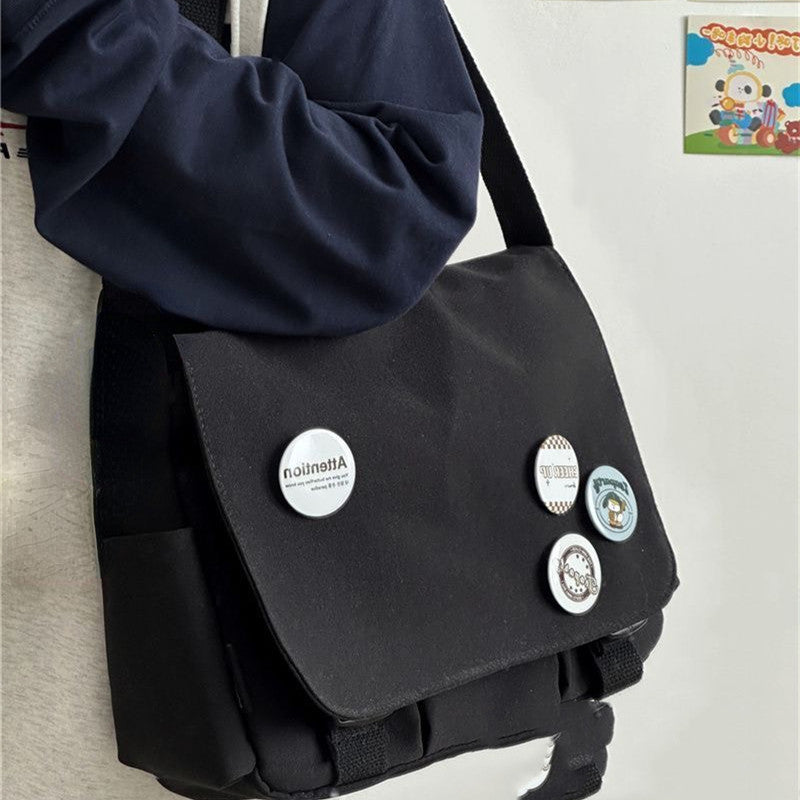 Solid Color Large-capacity Crossbody Bag Women Japanese style