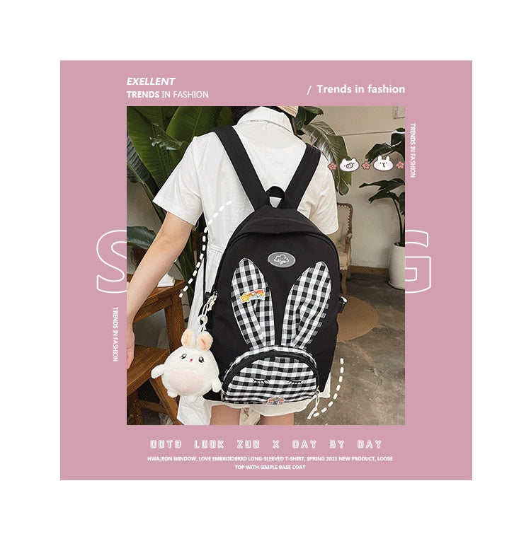 Cute Japanese Cartoon Rabbit Large-capacity Student School Bag Backpack