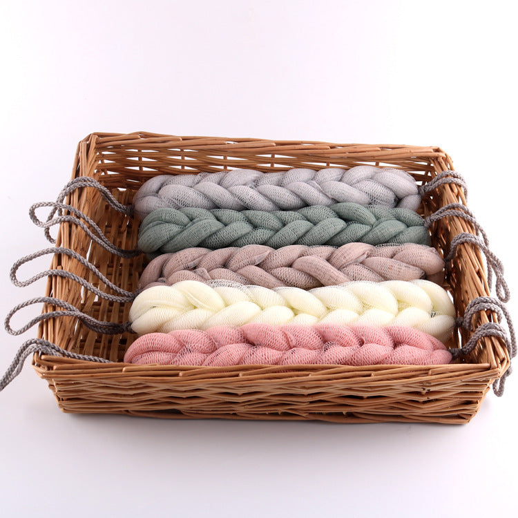 Style Long Bath Ball PE Net Bath Foaming Shower Towel