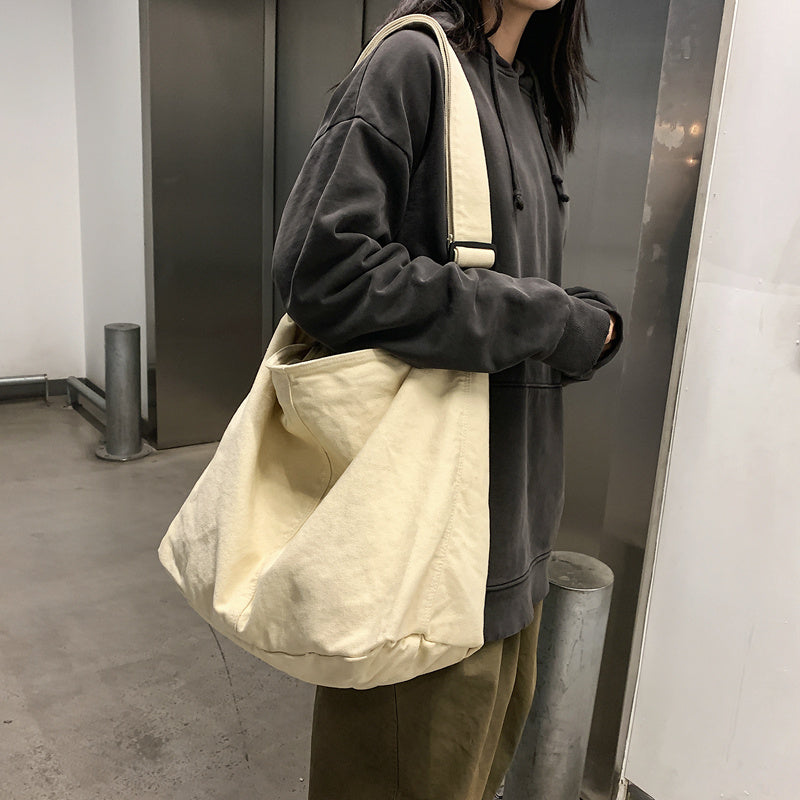 Versatile Shoulder Tote Bag Student Literary