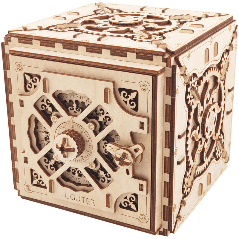 Wooden Mechanical Three-Dimensional Puzzle Password Box