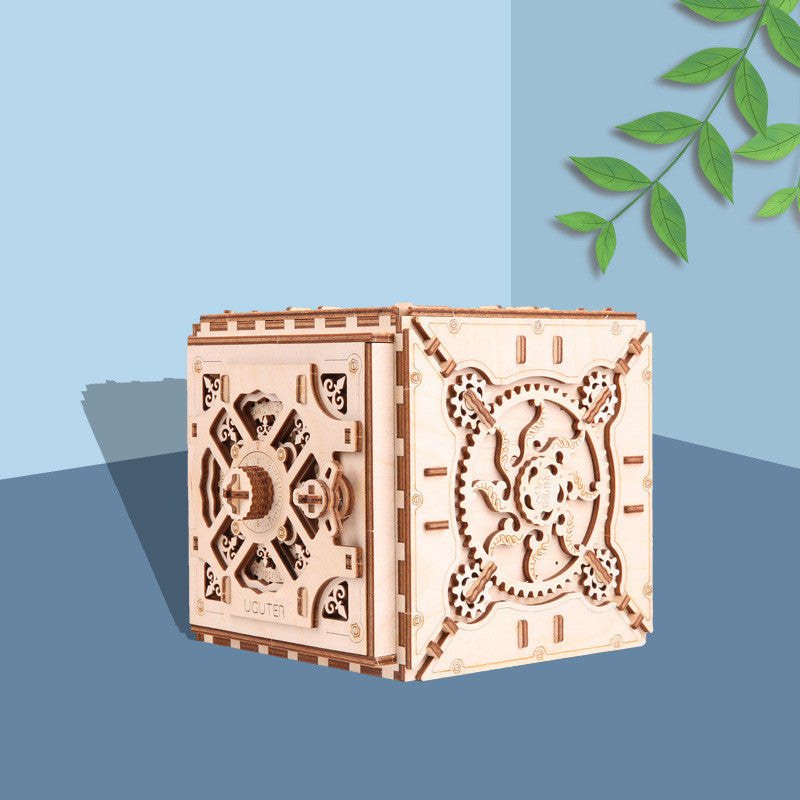 Wooden Mechanical Three-Dimensional Puzzle Password Box