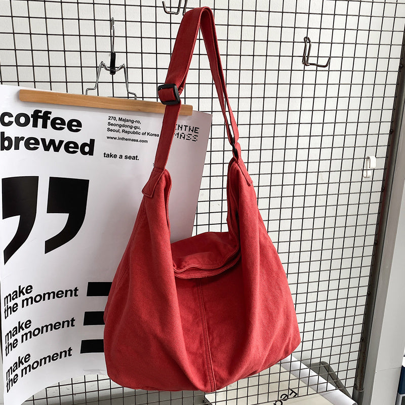 Versatile Shoulder Tote Bag Student Literary