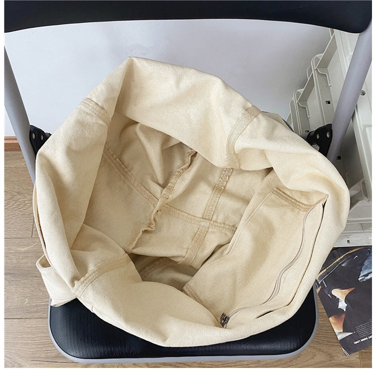Versatile Shoulder Tote Bag Student Literary