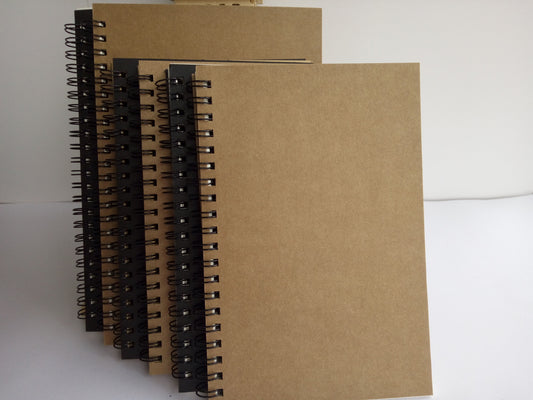 Stationery Kraft Paper Coil Notebook Simple And Simple Graffiti Sketch Blank